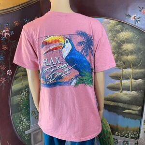 Mojo “Relax Toucan Do It” Short Sleeve Tee Size Medium